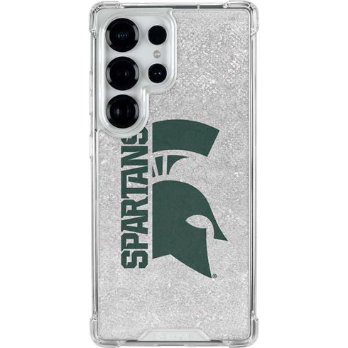 Michigan State University Spartans Half Logo Galaxy S25 Ultra Clear Case